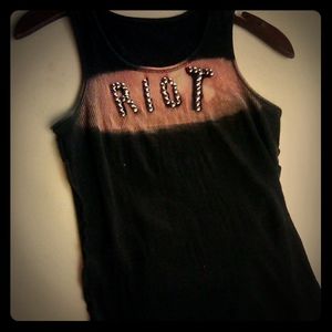 Riot handmade studded tank top